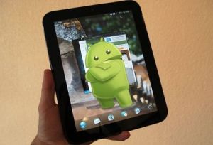 Hp Touchpad con imagen de Android