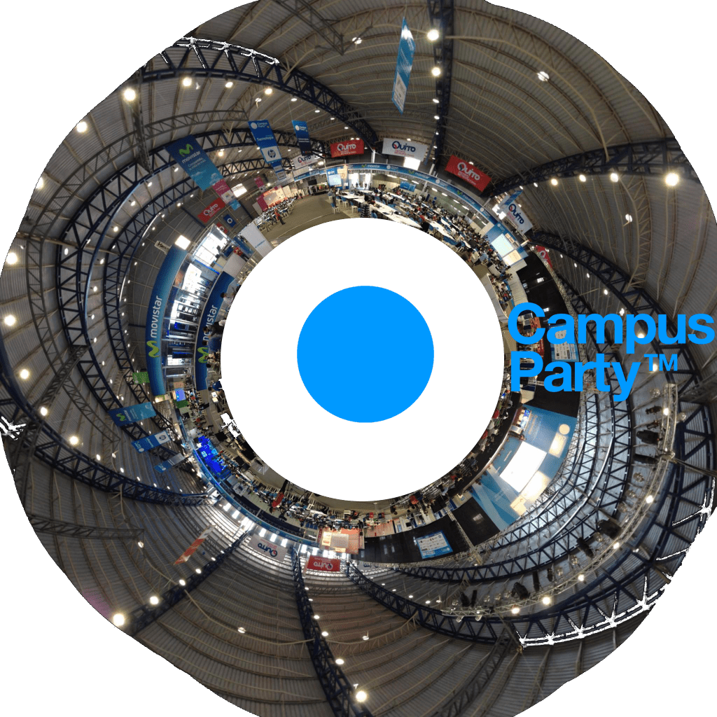 Estereográfica del Campus Party Ecuador