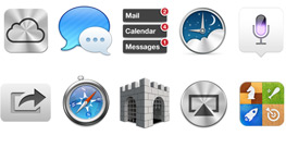 Ocho íconos de servicios introducidos en OS X Lion