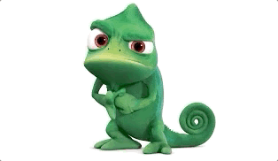 Gif de camaleón cambiando de color al momento que se pasa el cursor por encima